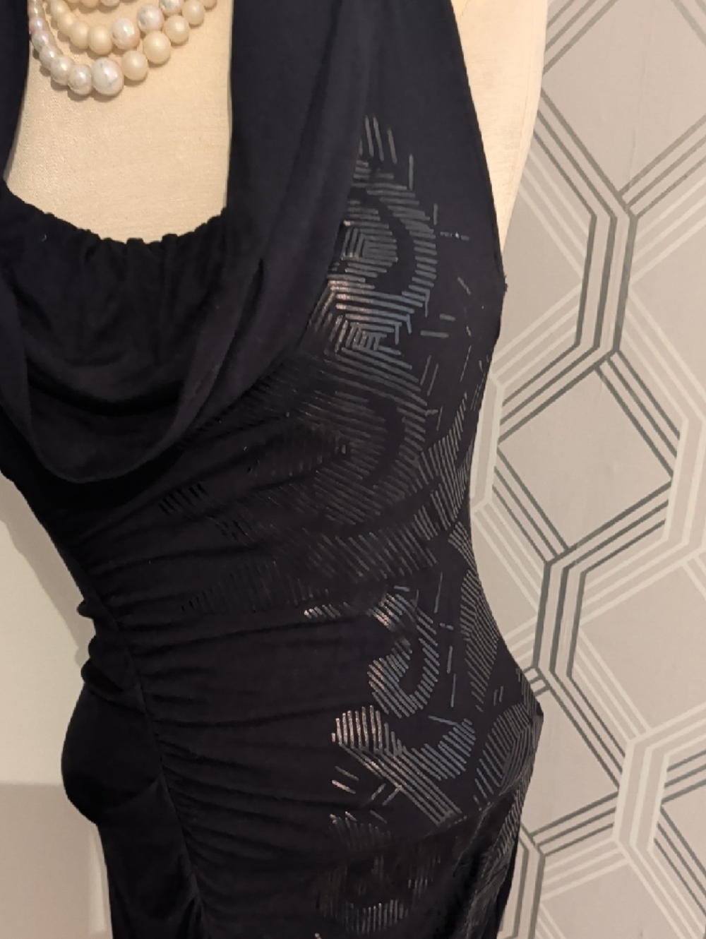 Guess Black One-Shoulder Ruched Cocktail Dress - Picture 2 of 7